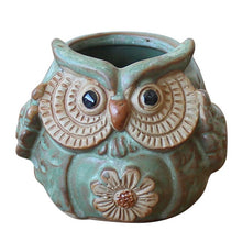 Load image into Gallery viewer, Cartoon Owl-shaped Flower Pot For Succulents Plants Ceramic Small Mini Home Office Garden Fleshy Plants Terrarium Decorations